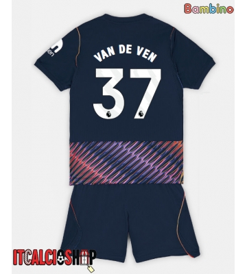 Tottenham Hotspur Micky van de Ven #37 Seconda Maglia Bambino 2026-27 Manica Corta (+ Pantaloni corti)